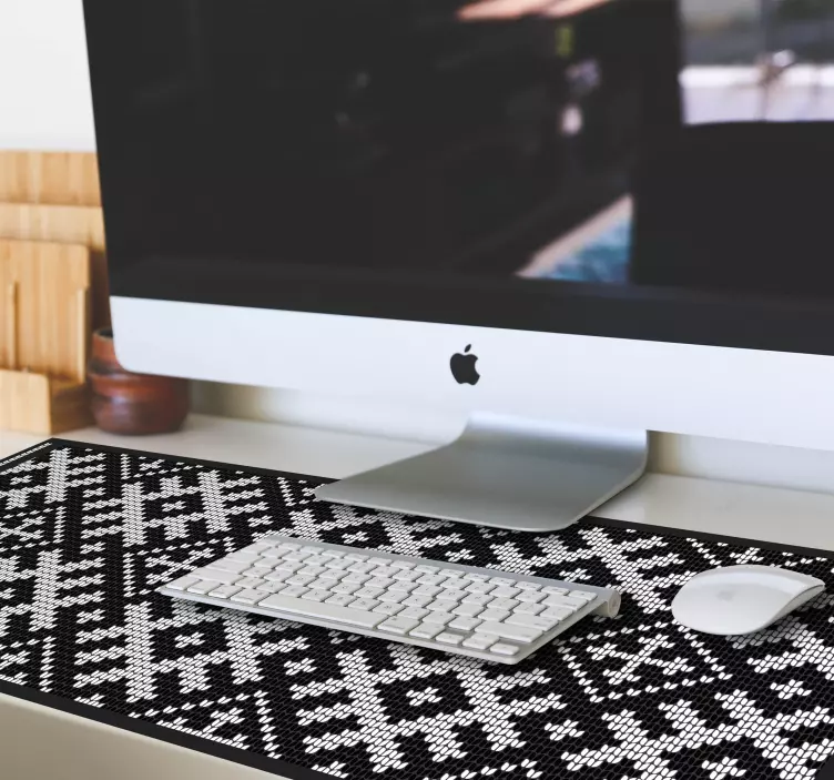 鼠标垫模式几何针织图案 - TenStickers