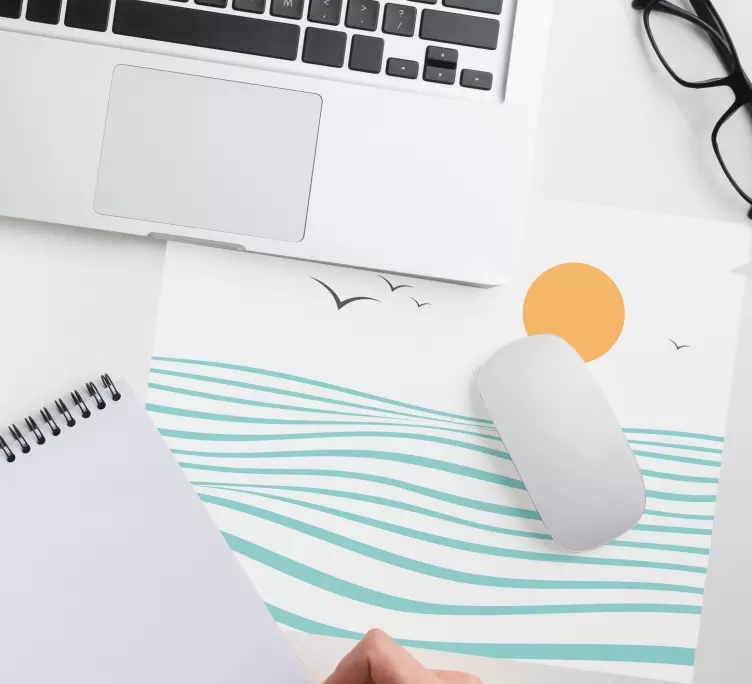 海抽象艺术原创鼠标垫 - TenStickers