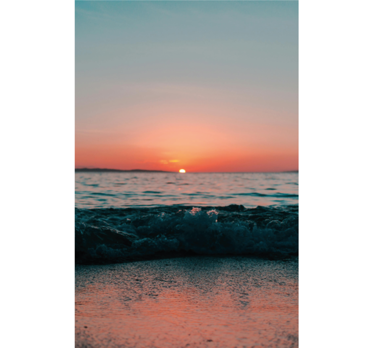 卫生间盲道海滩上的落日 - TenStickers