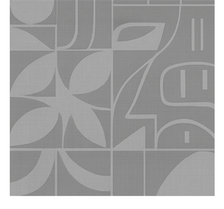 灰色盲人 抽象的现代图案 - TenStickers