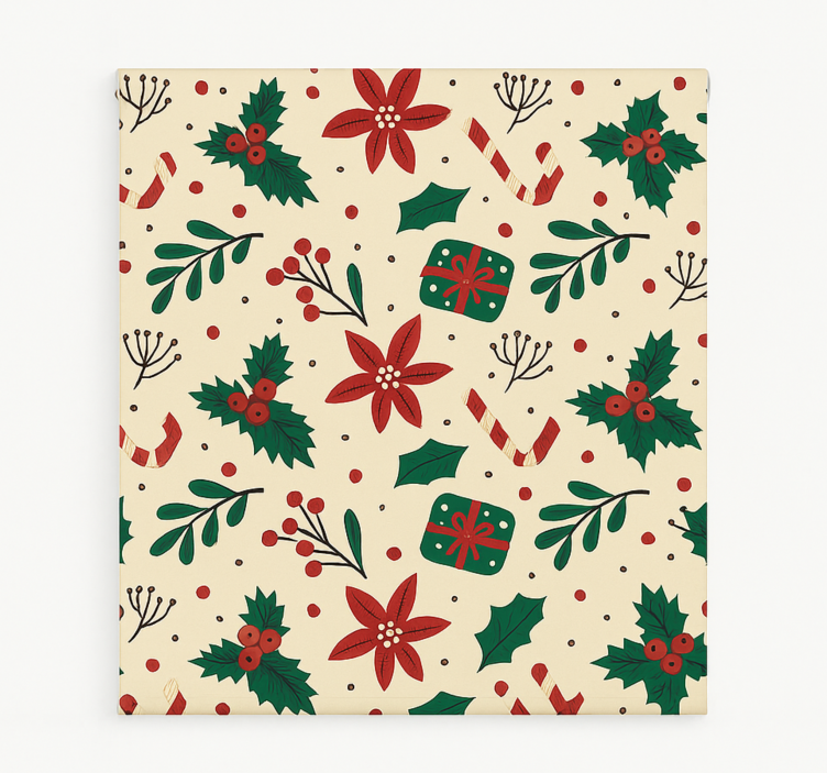 起居室盲道 红色饰品森林 - TenStickers