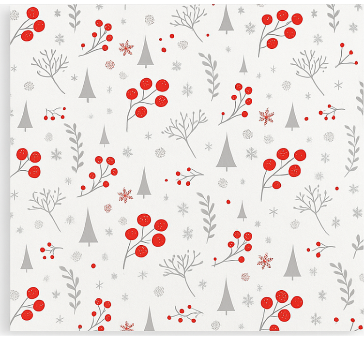 起居室盲道 复古圣诞图案 - TenStickers