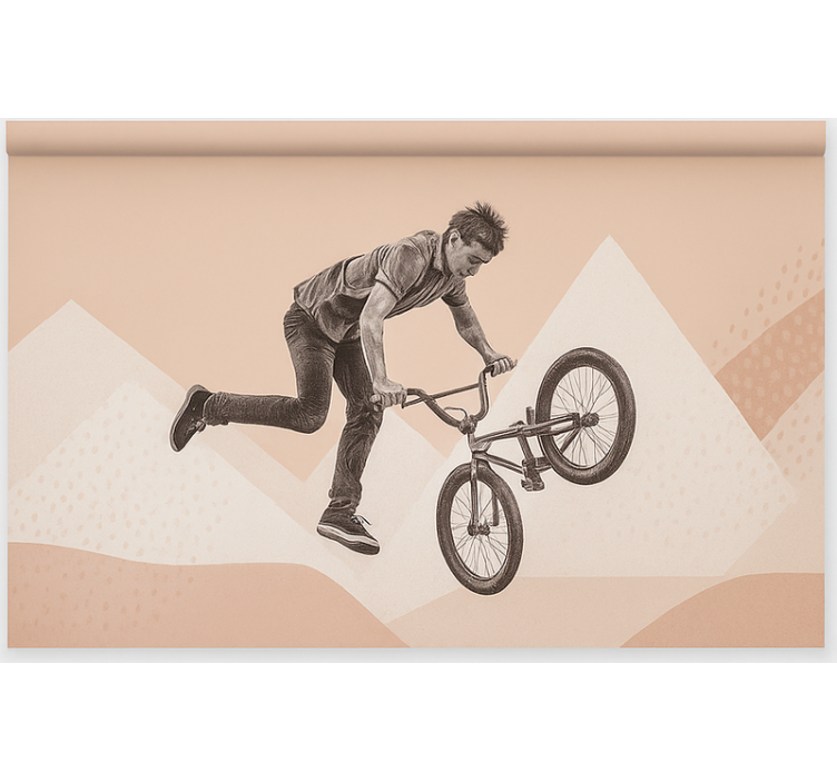 青年盲人 bmx特技动作 - TenStickers