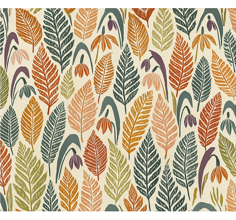 斯堪的纳维亚/北欧盲人多色雪花莲花 - TenStickers