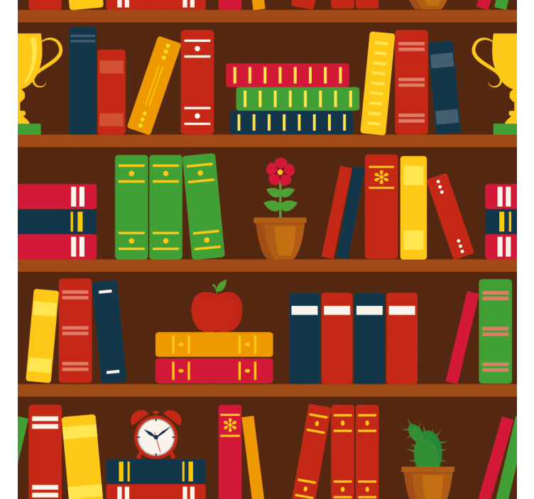 家庭办公室盲人打造理想家庭图书馆 - TenStickers