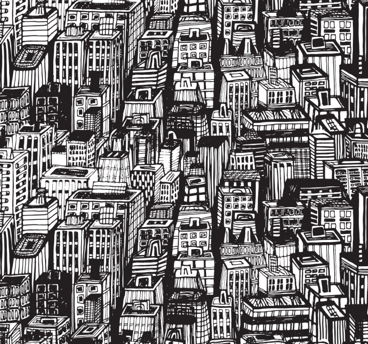 家庭办公室盲人适合纽约摩天大楼 - TenStickers