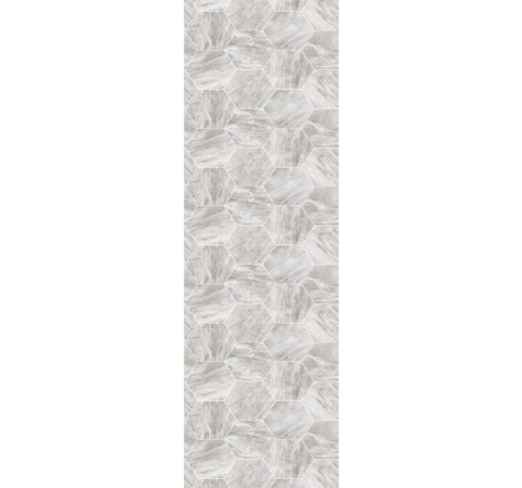 饭厅盲道金色大理石六边形图案 - TenStickers