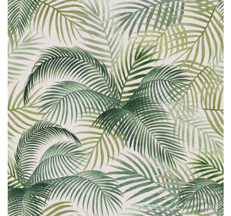 饭厅盲道自然中的野生绿叶 - TenStickers