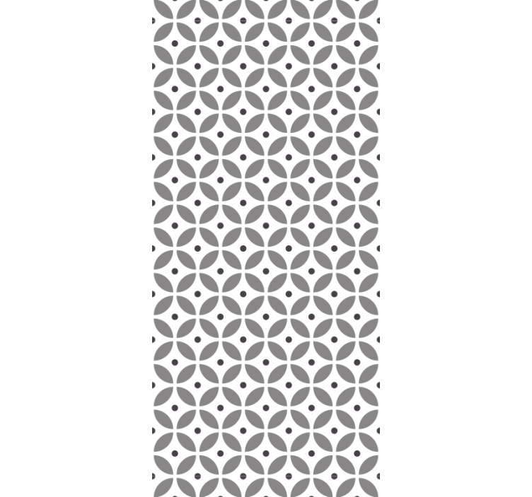 饭厅盲道采用北欧风格无缝圆形设计 - TenStickers