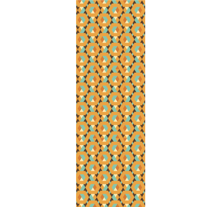 饭厅盲道呈现几何宁静形状 - TenStickers