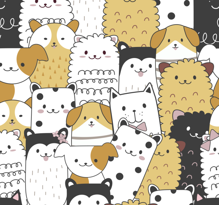 儿童盲人可爱小狗图案产品 - TenStickers