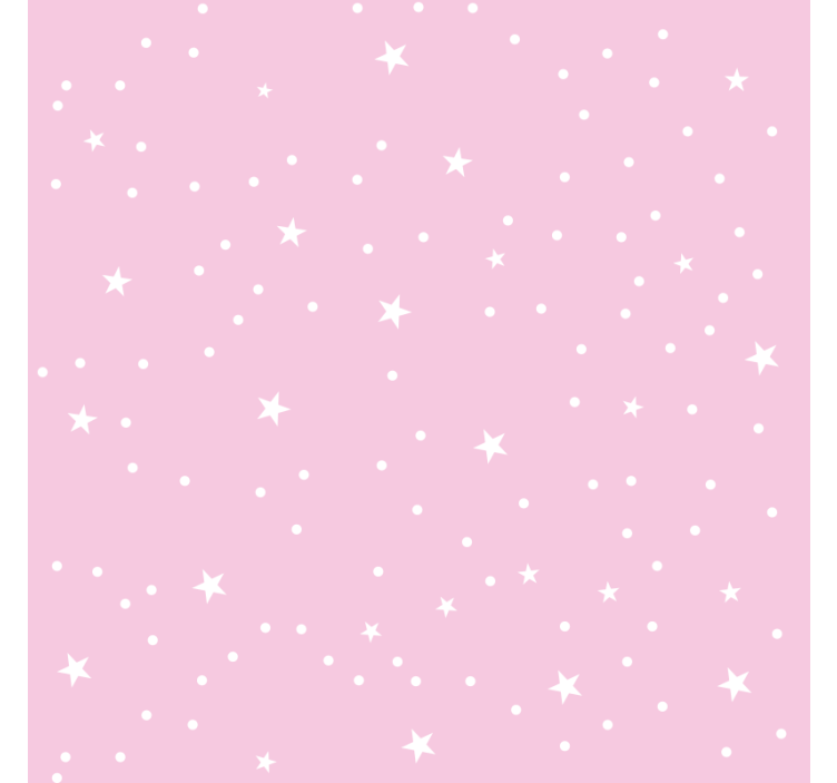 儿童盲人白色星星配粉色背景 - TenStickers