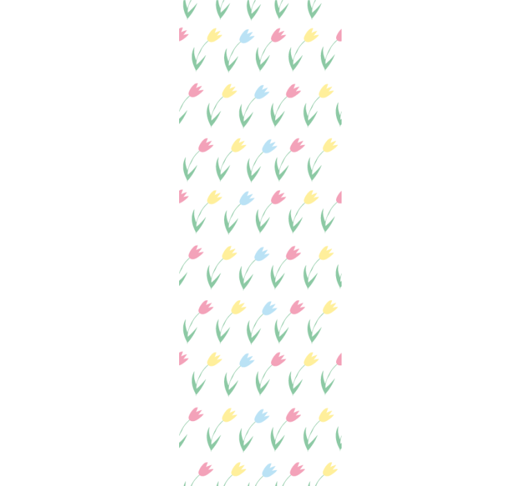 儿童盲人色彩斑斓的郁金香花纹 - TenStickers