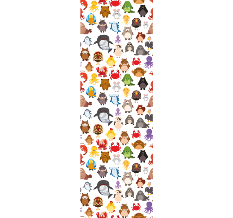 儿童盲人彩色野生动物图鉴 - TenStickers