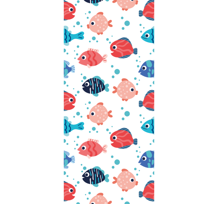 儿童盲人粉蓝色鱼类玩具 - TenStickers