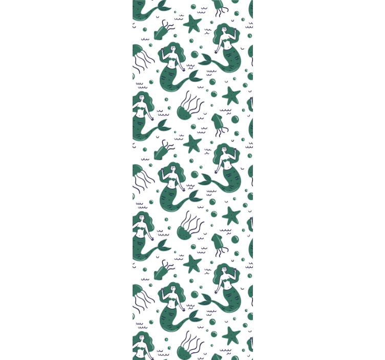 儿童盲人绿色美人鱼玩具 - TenStickers