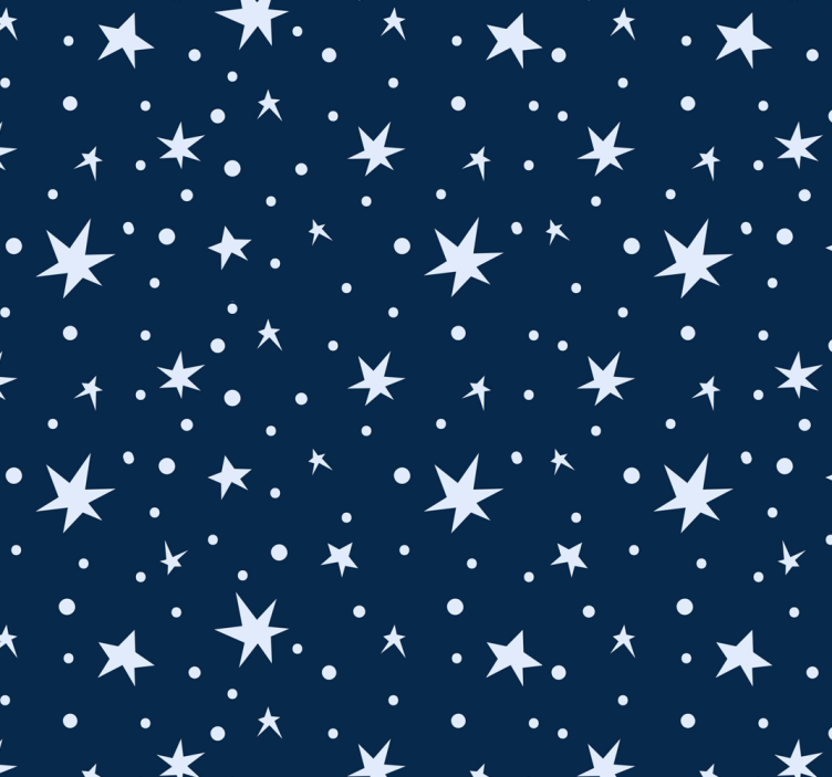 儿童盲人海军蓝星星图案 - TenStickers