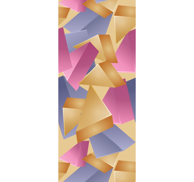 办公室百叶窗金字塔几何设计 - TenStickers
