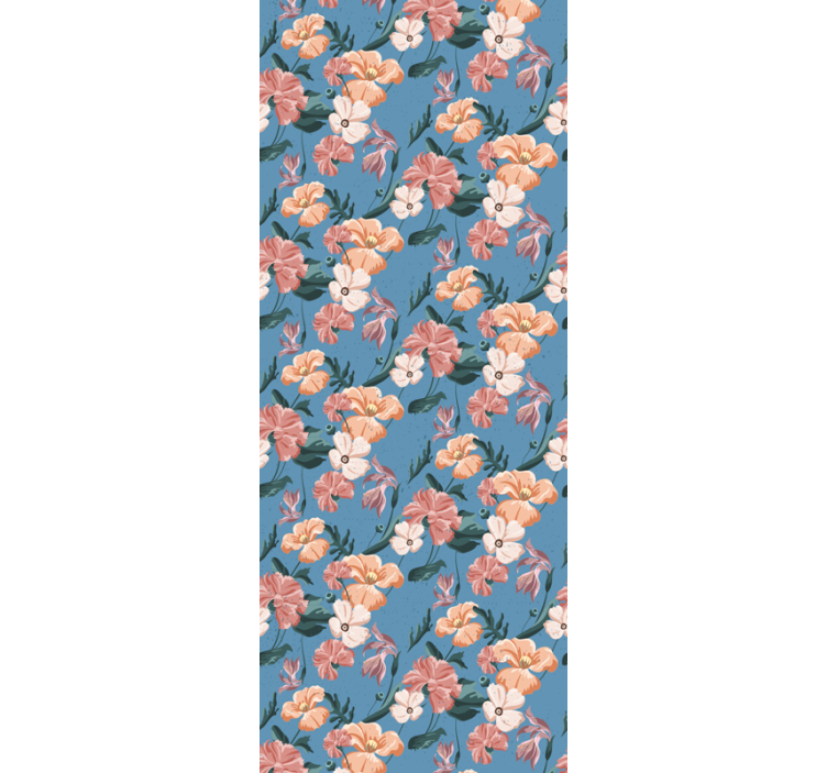 办公室百叶窗花卉印花“ziedi jeans” - TenStickers