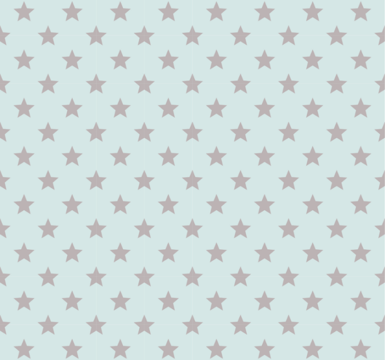青年盲人蓝色背景配灰色星星 - TenStickers