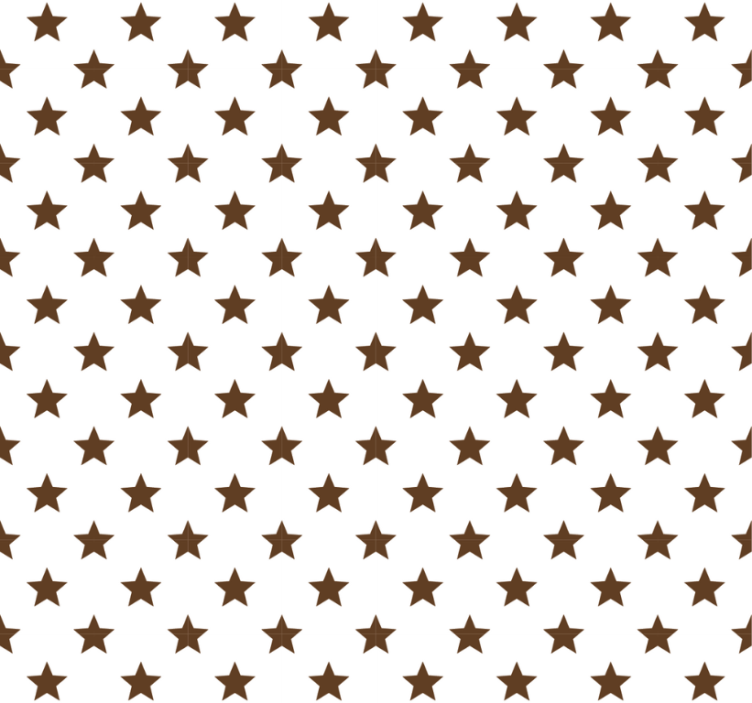 青年盲人棕色星星 - TenStickers