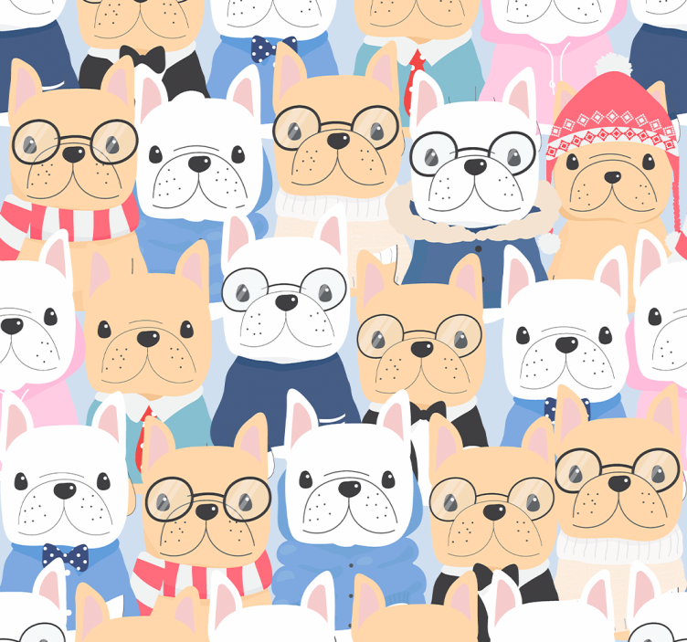 青年盲人与可爱的小狗 - TenStickers