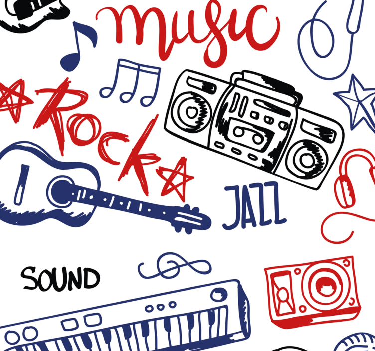 青年盲人音乐器具 - TenStickers