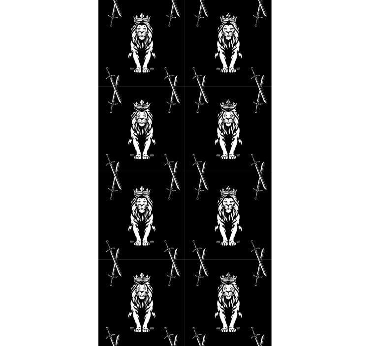 现代盲人丛林剪影之王 - TenStickers