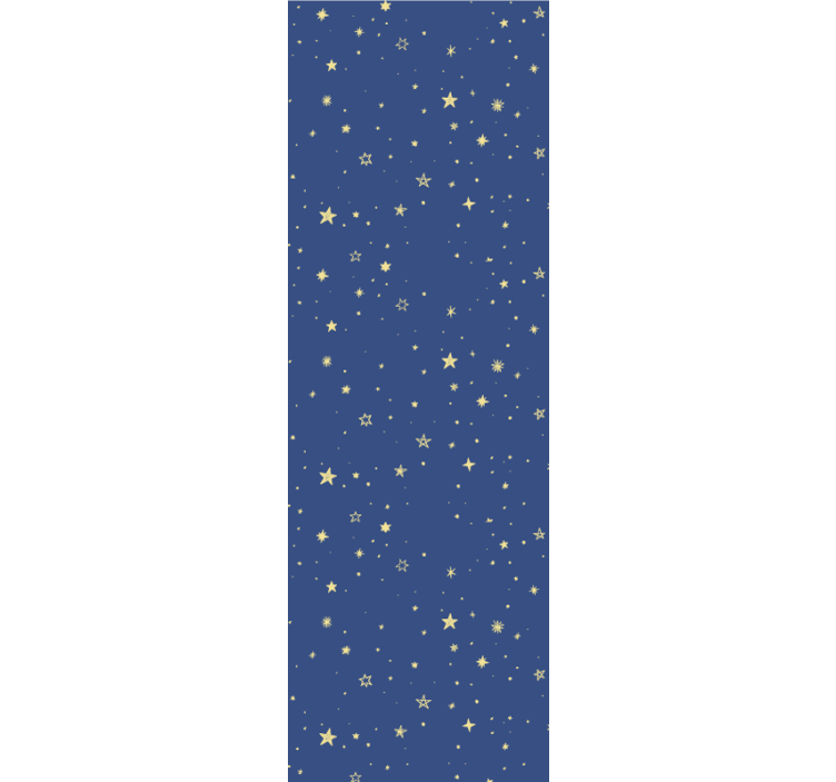 现代盲人金色星星与蓝色背景 - TenStickers