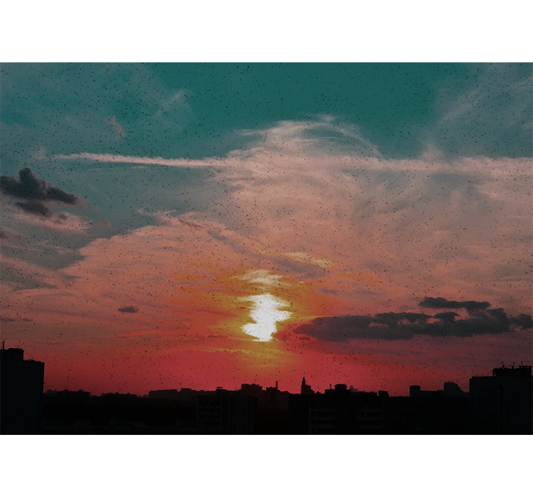 厨房盲道云雾天空优雅设计 - TenStickers