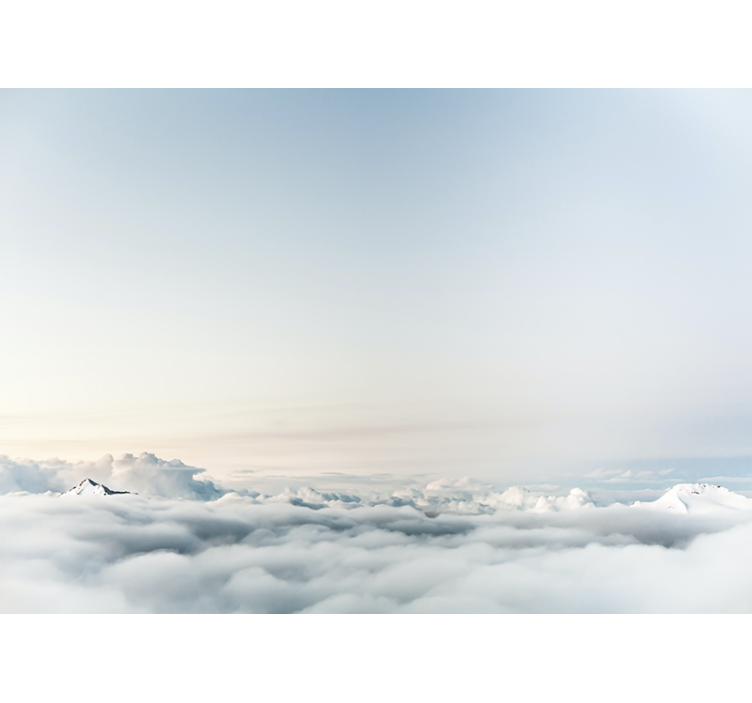 白盲展现天空与海洋的美丽风景 - TenStickers