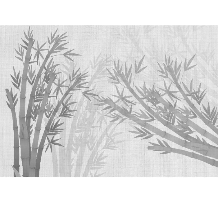白盲日式竹叶纹理装饰 - TenStickers