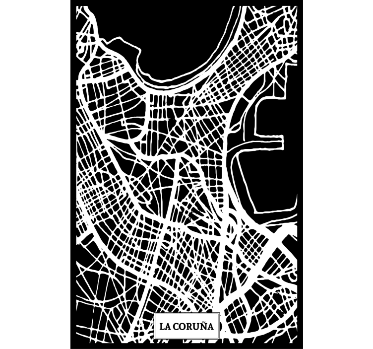 起居室盲道科伦娜地形图 - TenStickers