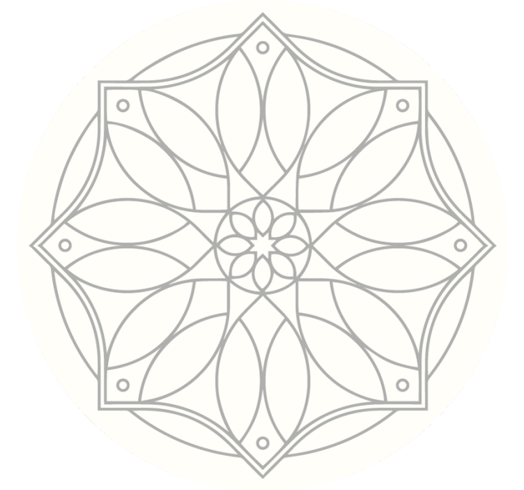 白盲的曼荼罗设计产品 - TenStickers