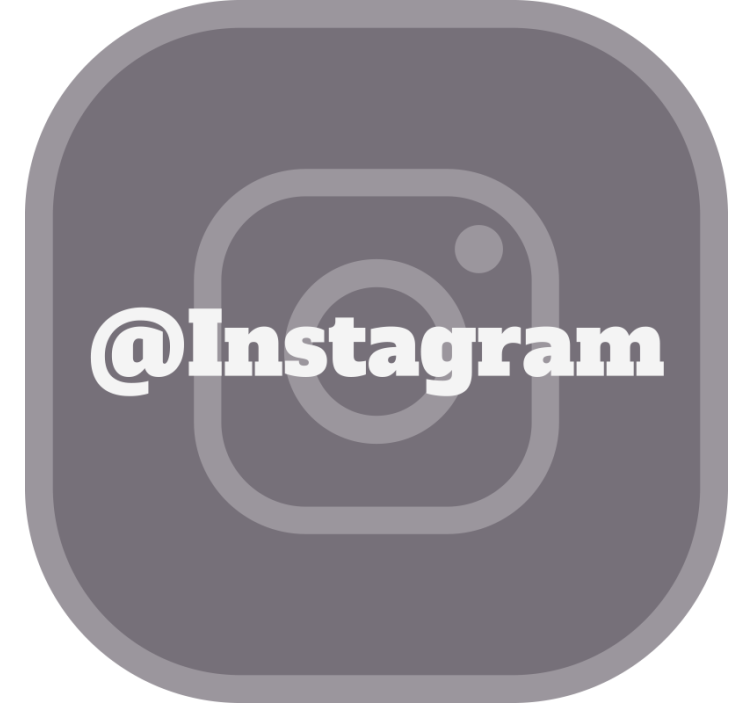 灰色盲人适合您的instagram使用 - TenStickers