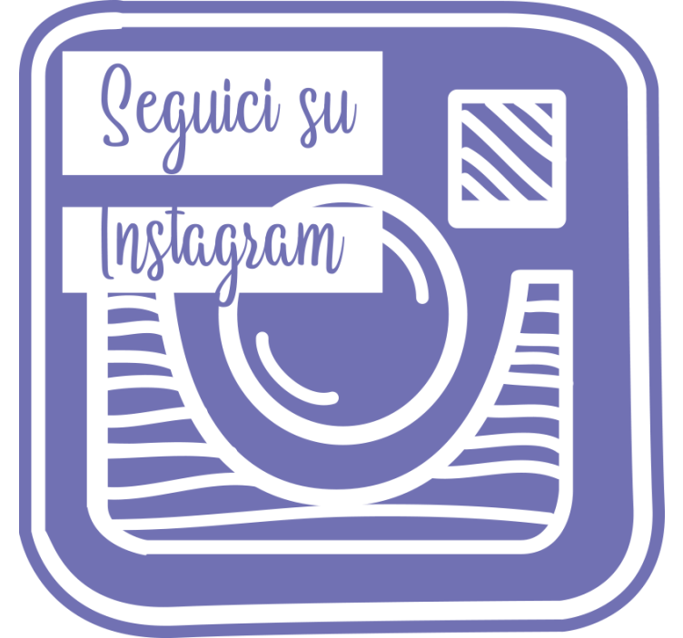 紫盲我们的instagram宣传 - TenStickers