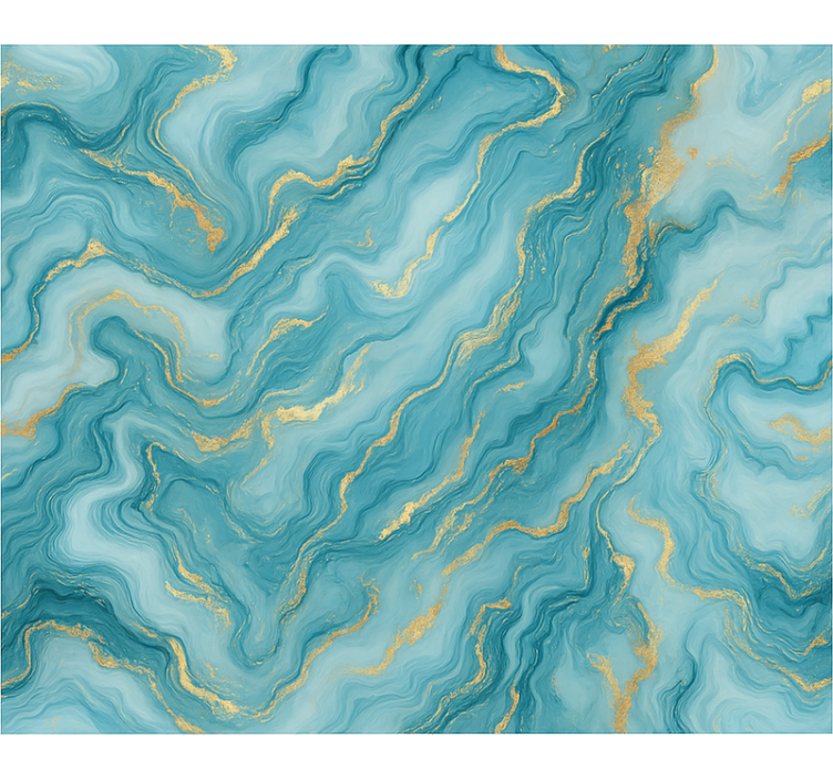 蓝盲轻蓝色大理石 - TenStickers