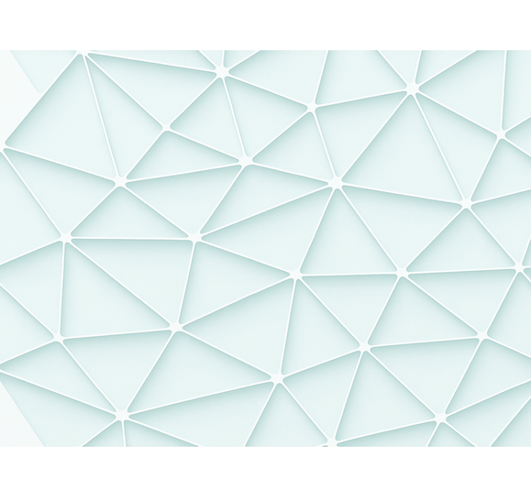 蓝盲抽象三角设计 - TenStickers