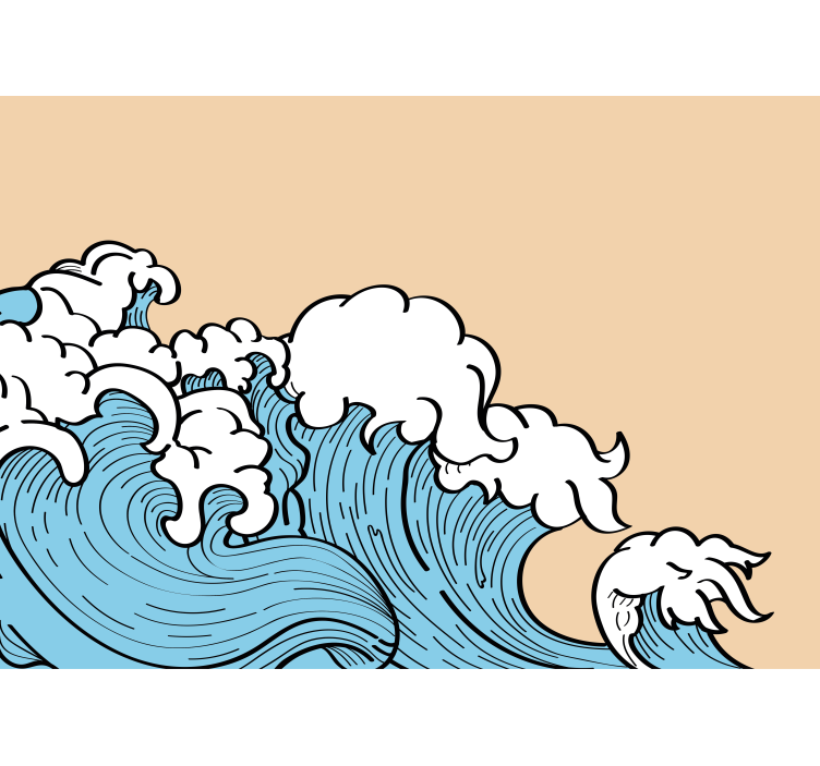 起居室盲道展现70年代美学流行风潮 - TenStickers