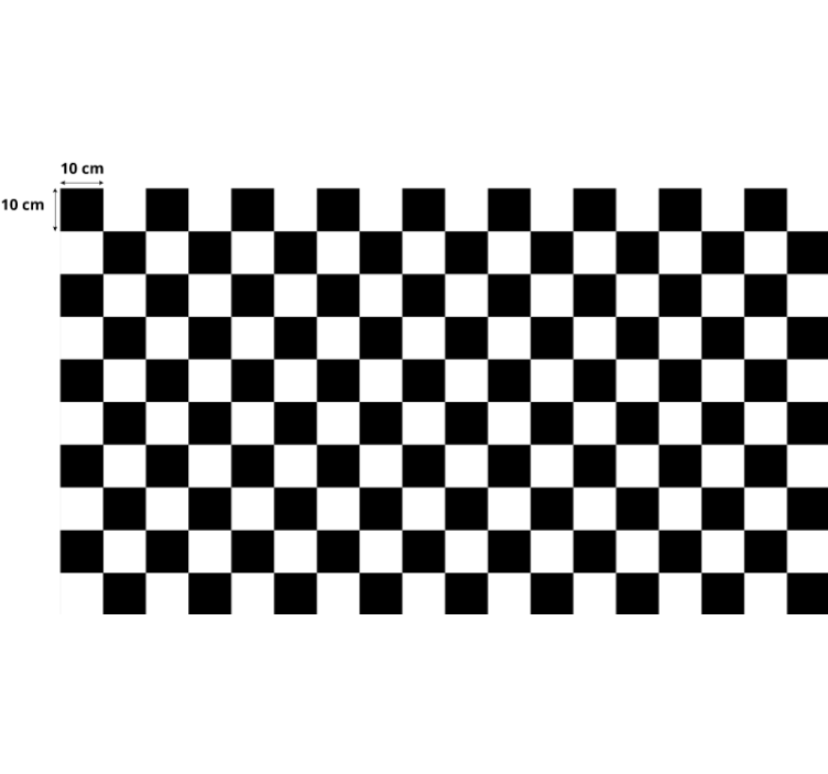 卧室盲道国际象棋棋盘 - TenStickers