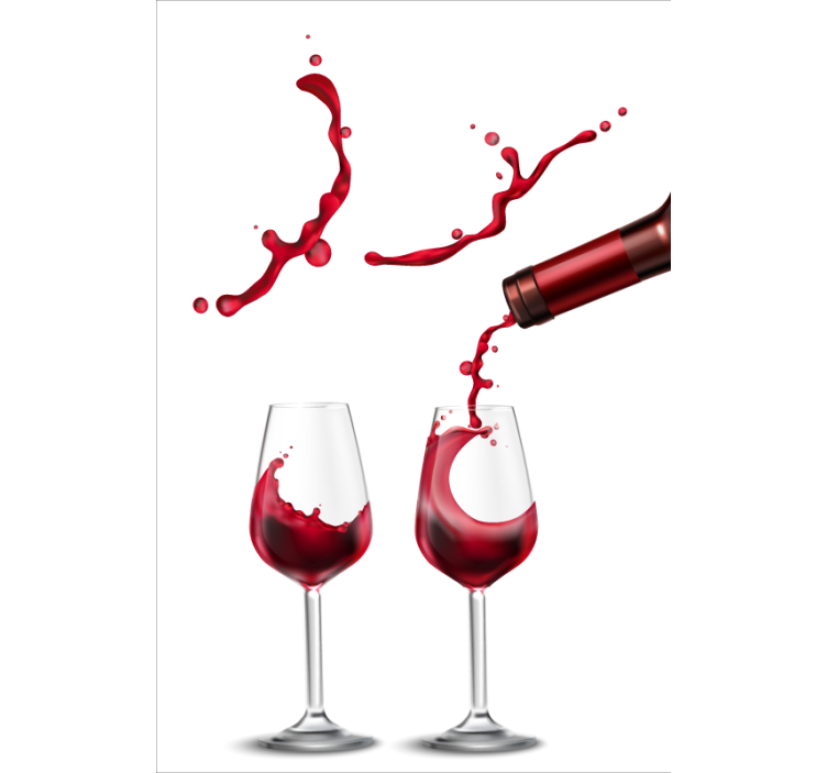 杯酒乐趣餐厅卷簾 - TenStickers