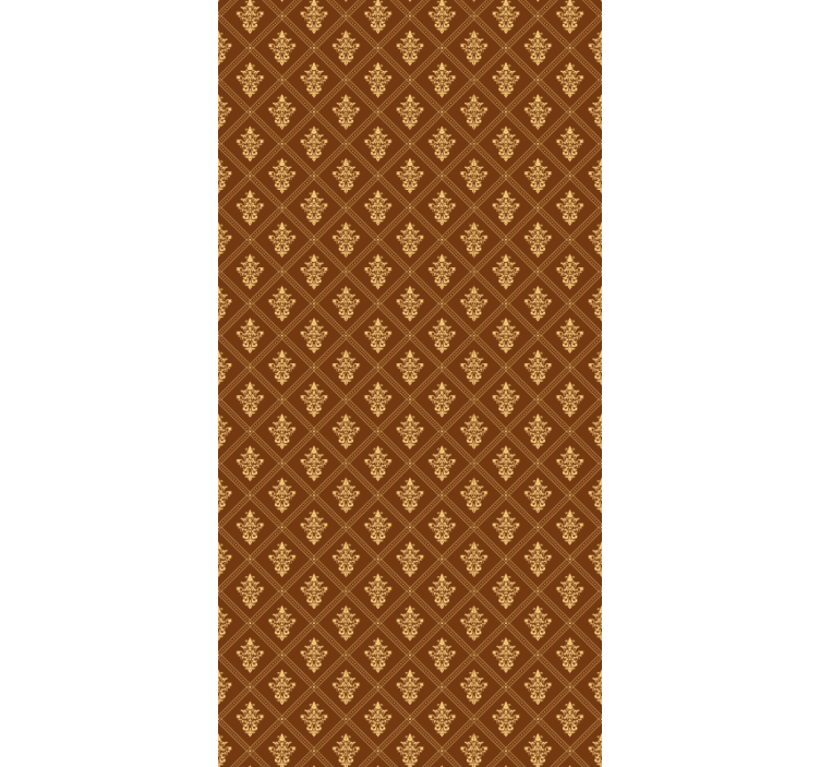 经典卷簾 华丽的金色图案 - TenStickers