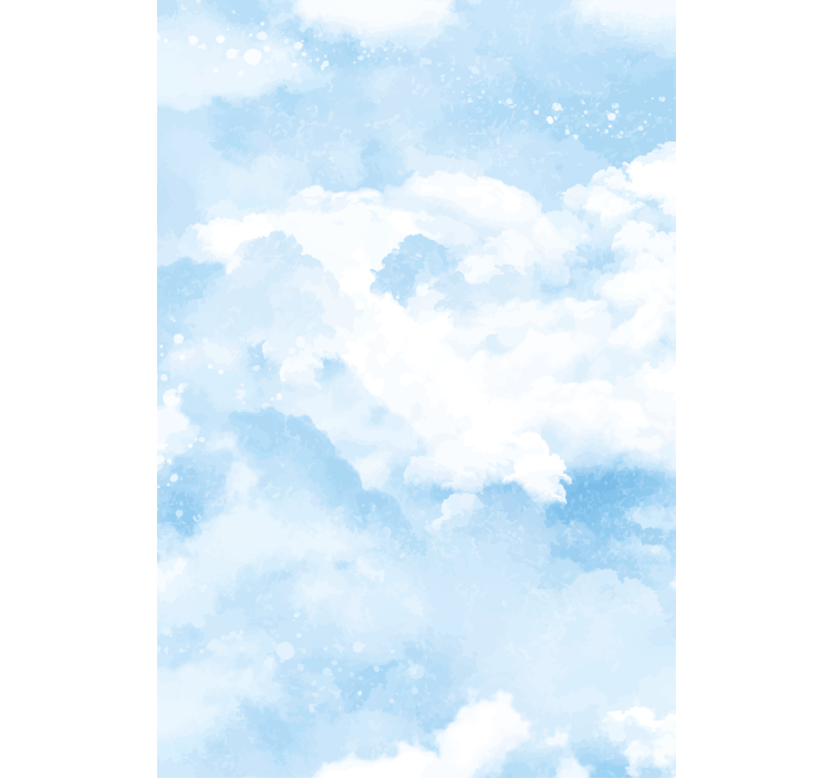 云雾缭绕的盲人柔和蓝色设计 - TenStickers