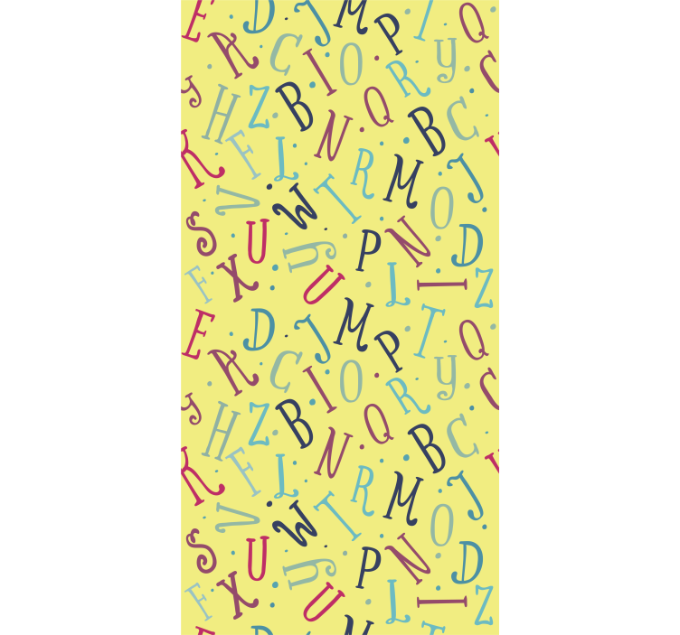 盲目用文字多彩字母表 - TenStickers