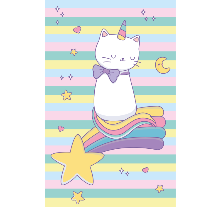儿童盲人神奇猫独角兽 - TenStickers
