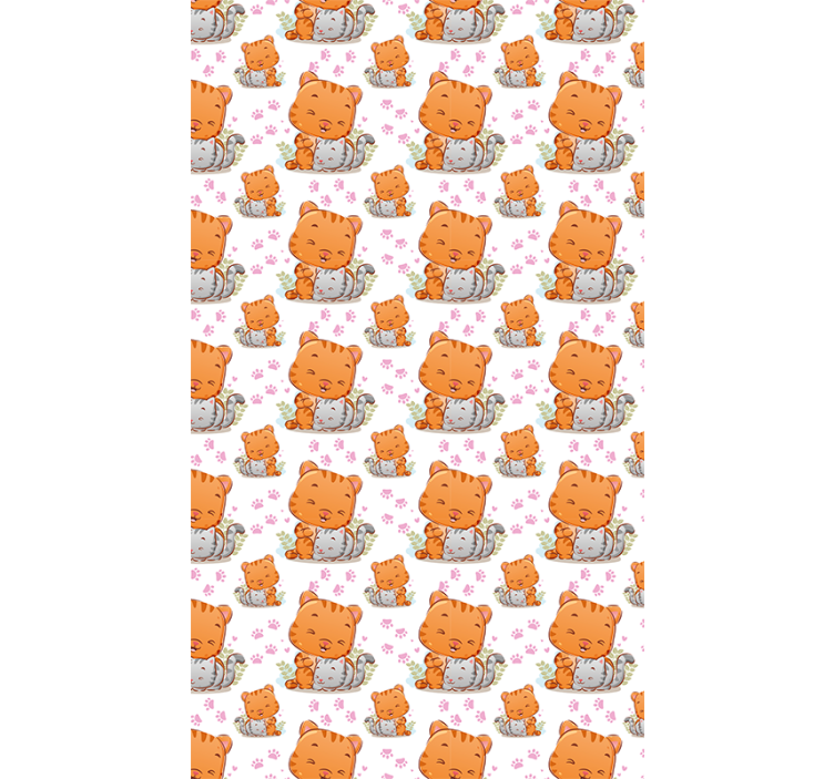 儿童盲人猫咪图案产品 - TenStickers