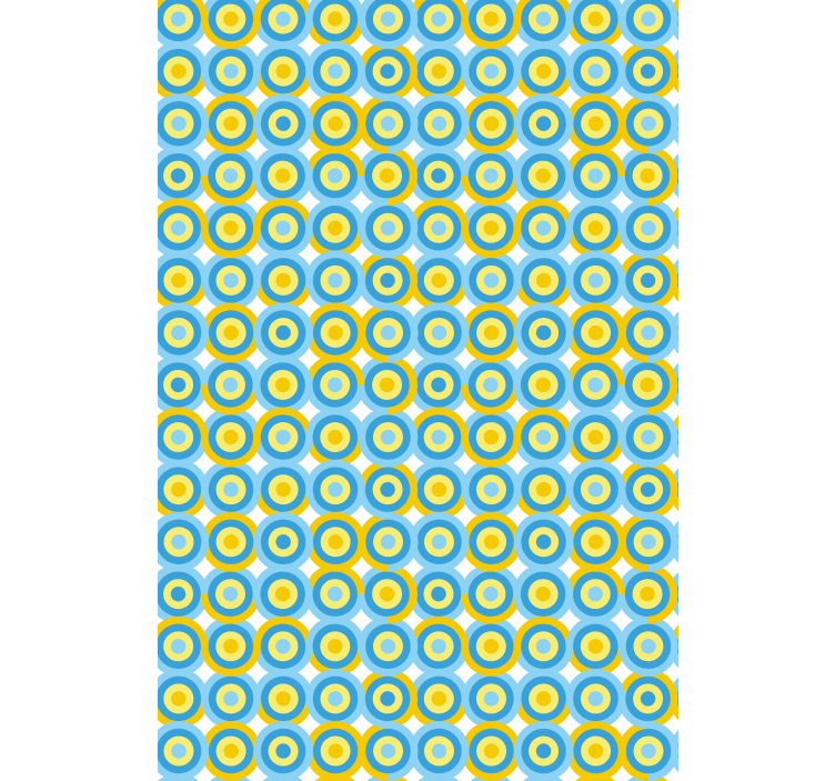 其他百叶窗蓝色圆形图案 - TenStickers
