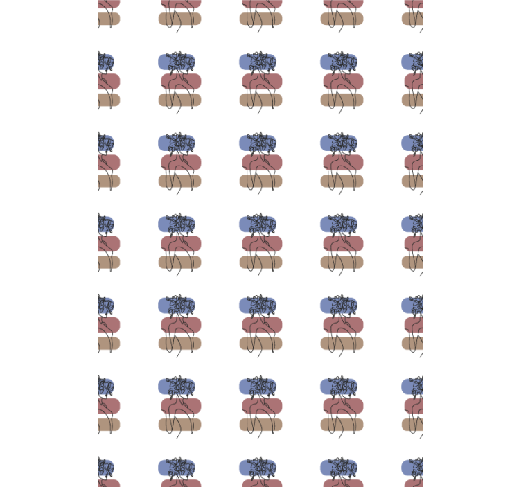 花卉盲道几何女性设计 - TenStickers