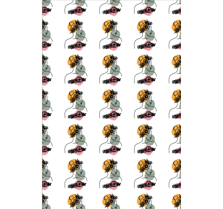 其他百叶窗与风格化花卉面孔 - TenStickers