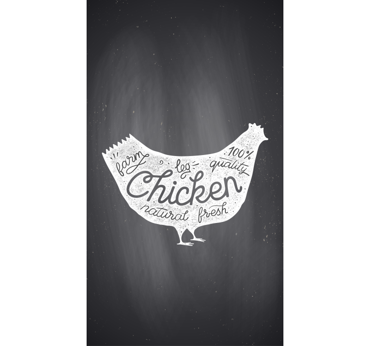 厨房盲道新鲜农场鸡肉 - TenStickers